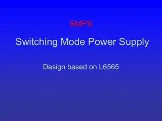 Switching Mode Power Supply - slide 1
