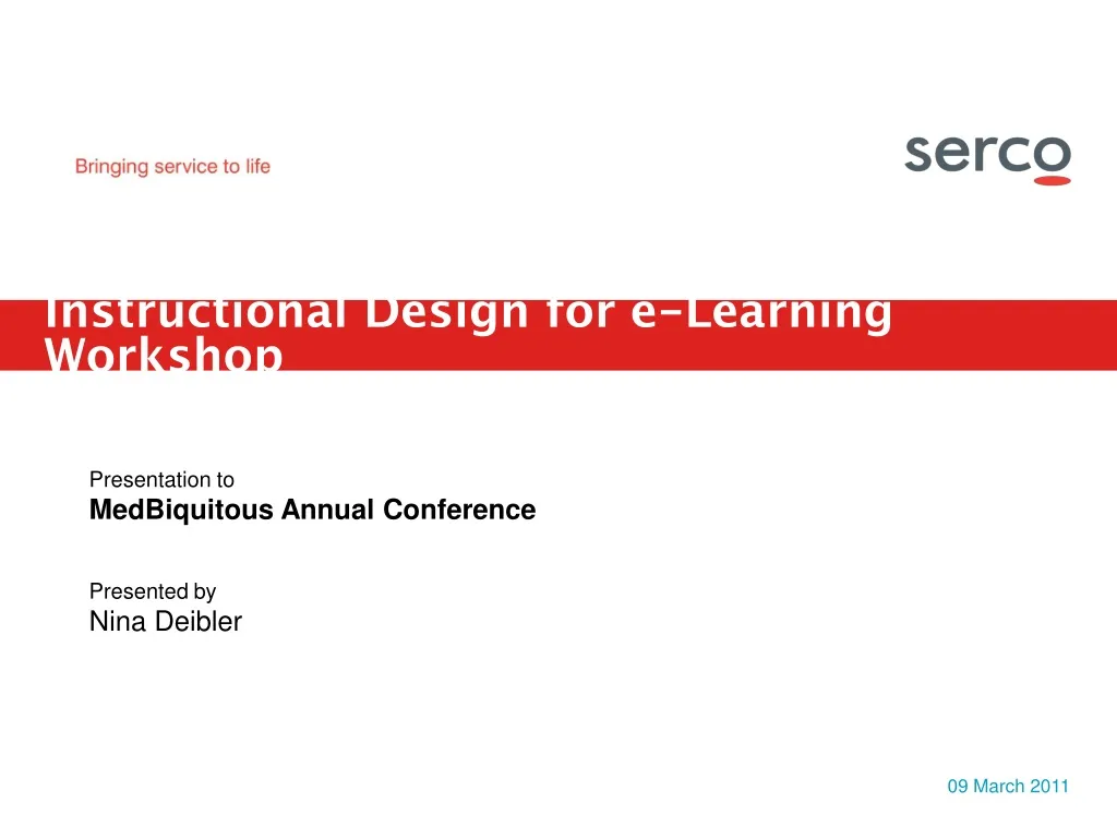 instructional design for e learning workshop