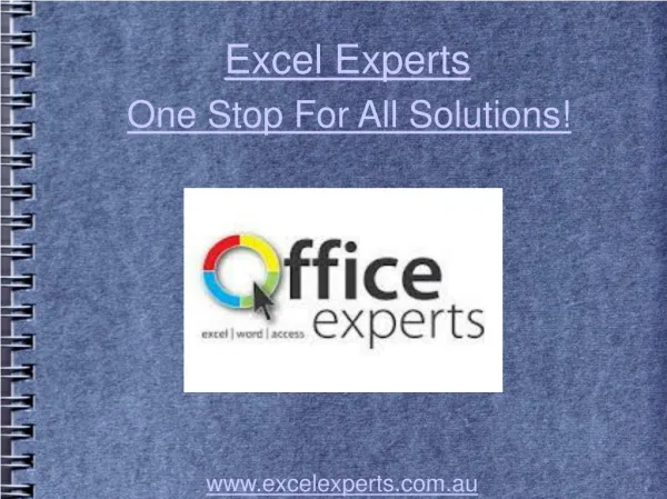 Excel Experts-the One Stop For All Solutions