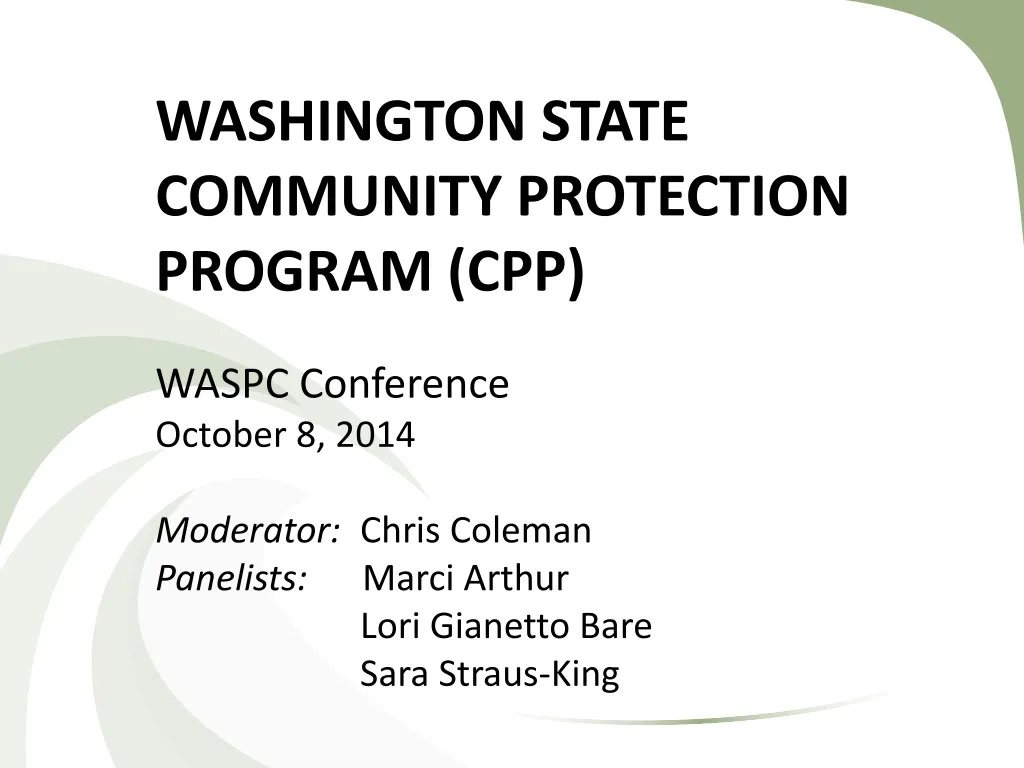 washington state community protection program