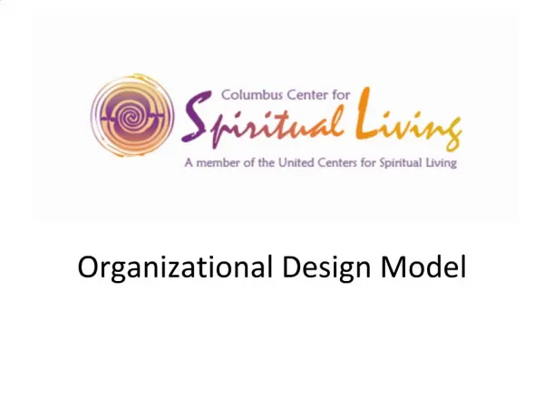 Organizational Design Model