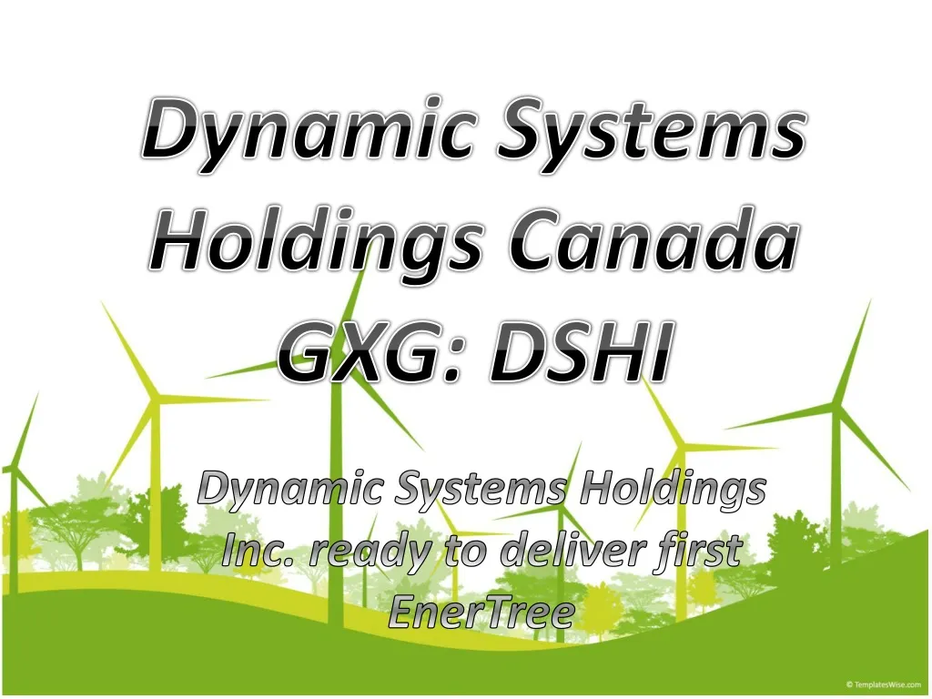 dynamic systems holdings canada gxg dshi