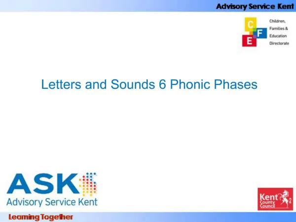 Letters and Sounds 6 Phonic Phases