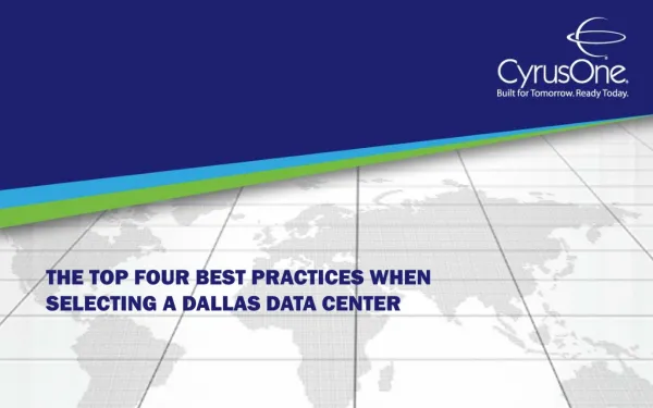 The Top Four Best Practices When Selecting a Dallas Data Cen