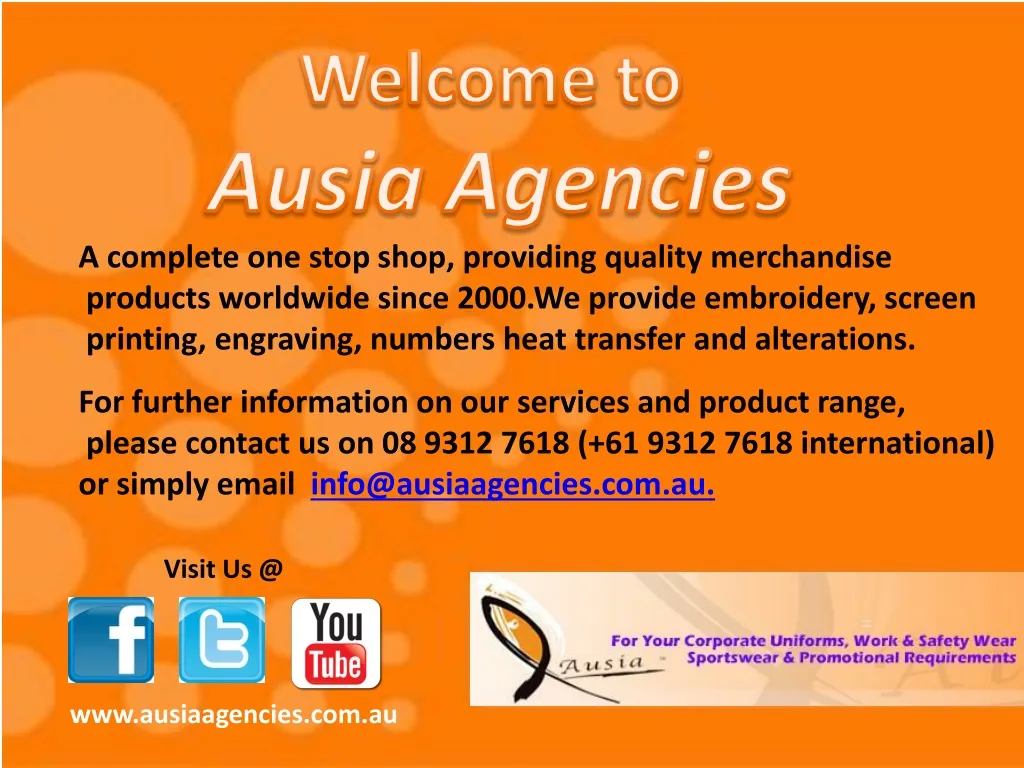 welcome to ausia agencies