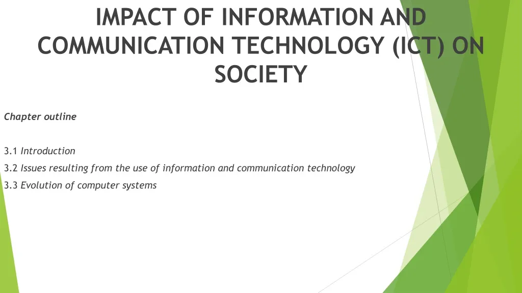 impact of information and communication