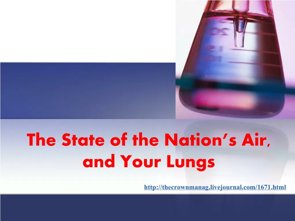 the state of the nation s air and your lungs