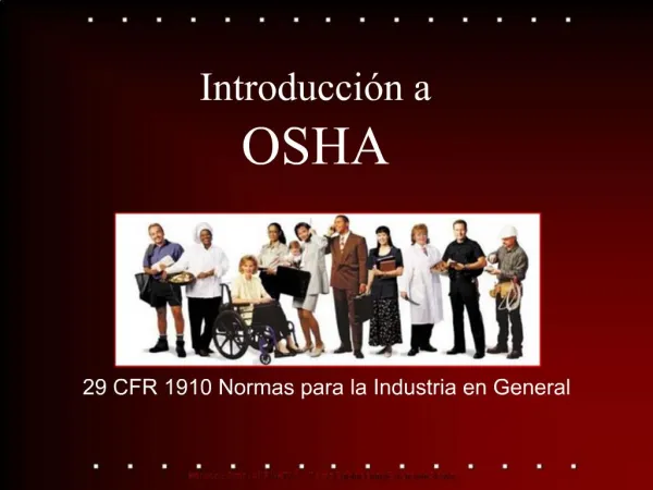 Introducci n a OSHA
