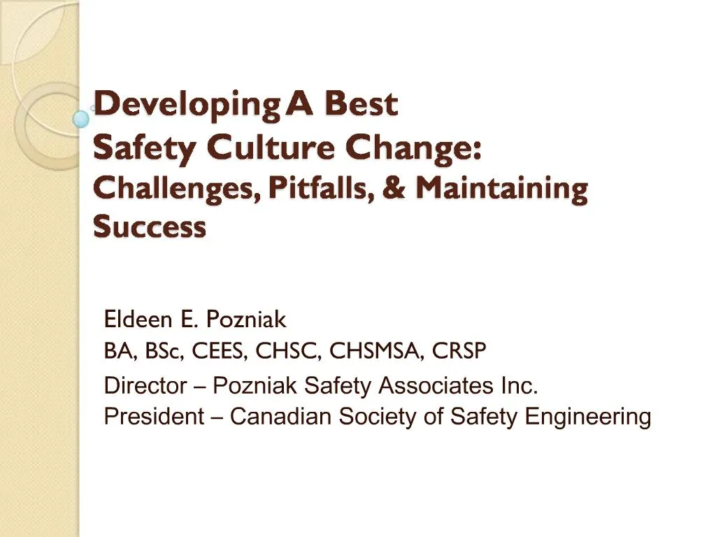 safety culture challenges