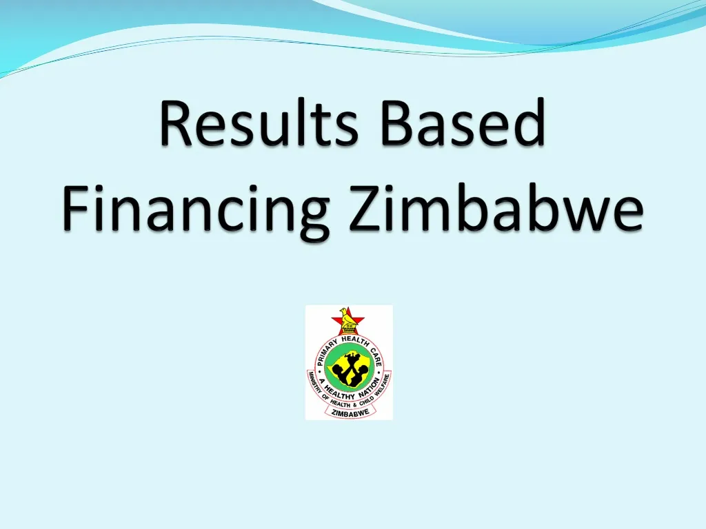 results based financing zimbabwe