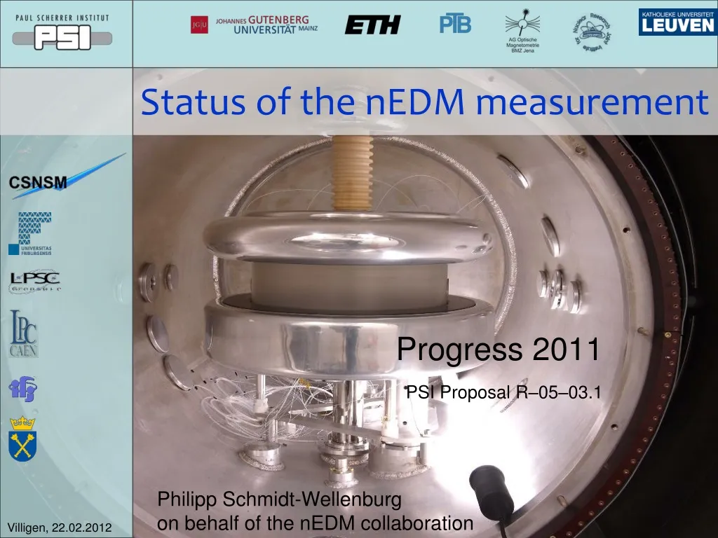 status of the nedm measurement