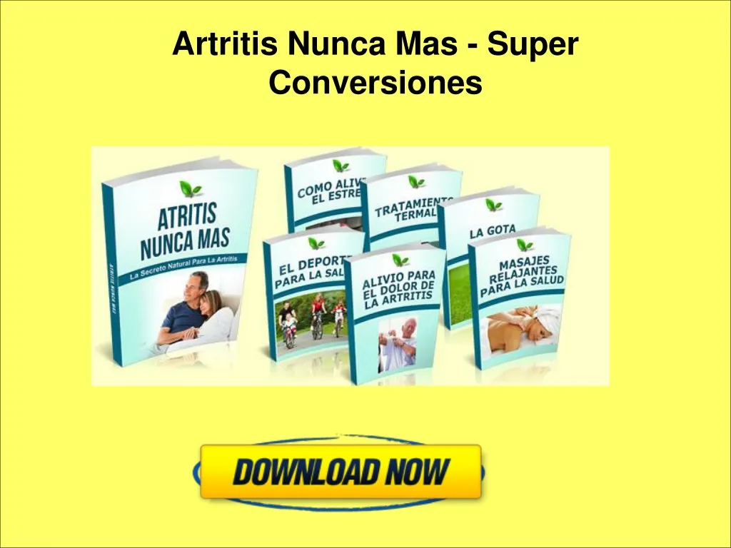 artritis nunca mas super conversiones