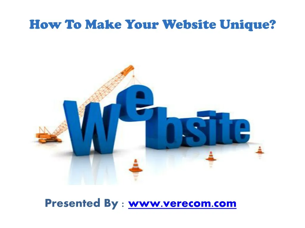 how to make your website unique
