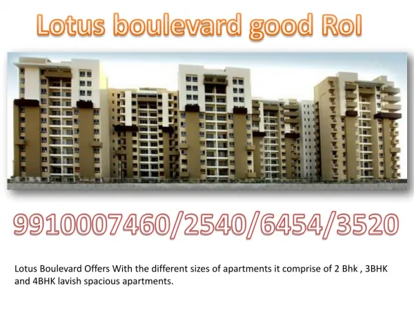 3C Lotus Boulevard - India's Largest Green Residential