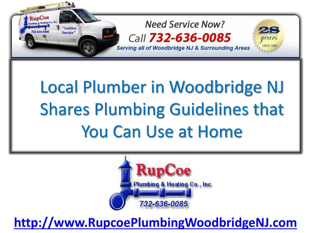 local plumber in woodbridge nj shares plumbing guidelines that you can use at home