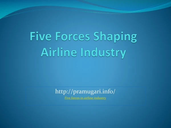 five forces in airline industry