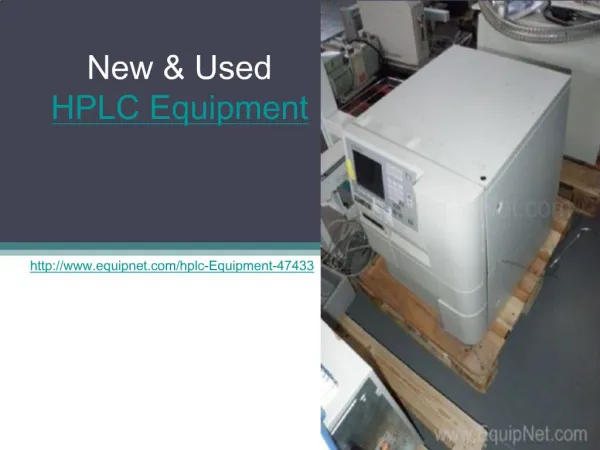 New & Used HPLC Equipment