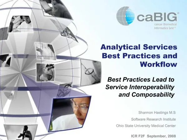 Analytical Services Best Practices and Workflow