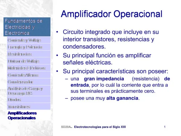 Amplificador Operacional