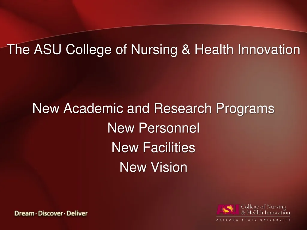 the asu college of nursing health innovation