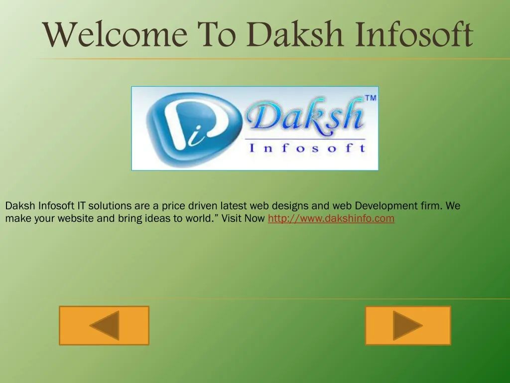 welcome to daksh infosoft