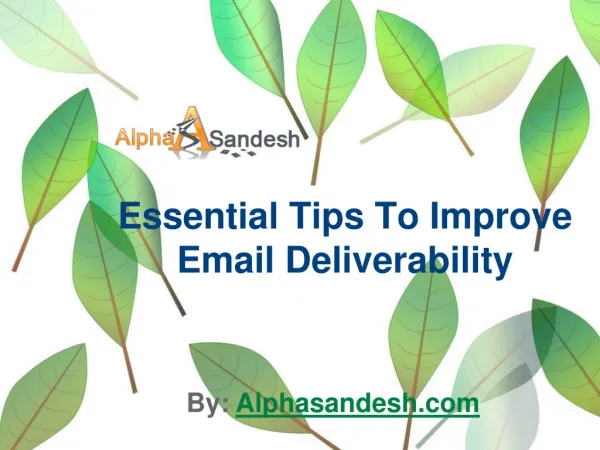Essential Tips To Improve Email Deliverability