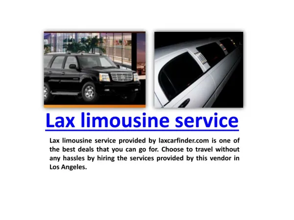LAX Limousine Service