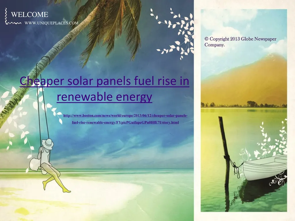 cheaper solar panels fuel rise in renewable energy