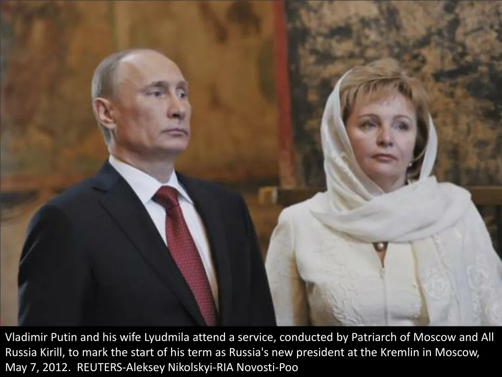 vladimir putin and his wife lyudmila attend