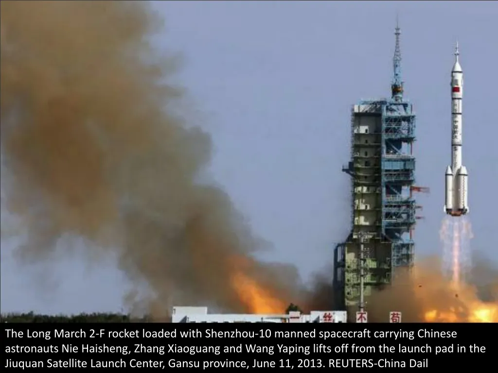 the long march 2 f rocket loaded with shenzhou