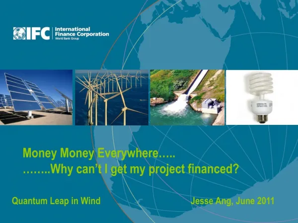 Money Money Everywhere….. ……..Why can’t I get my project financed?