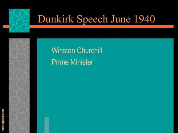 Dunkirk Speech June 1940