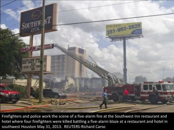 Firefighters killed battling blaze