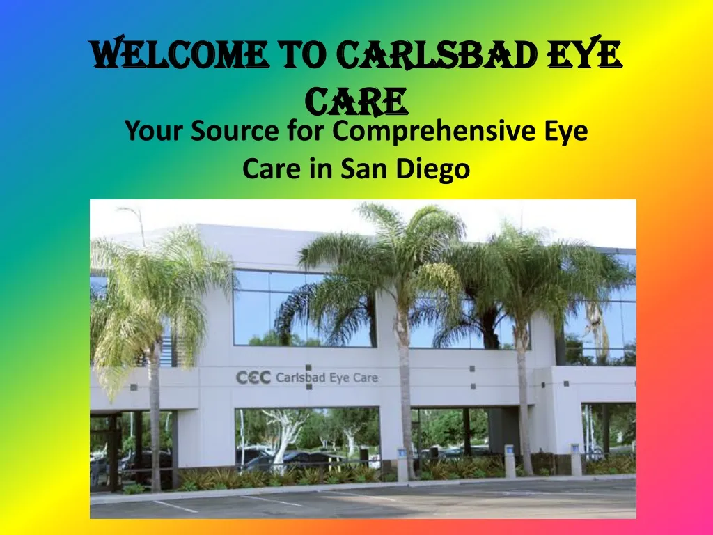 welcome to carlsbad eye care