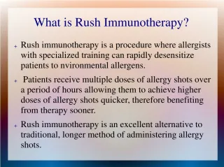 Rush immunotherapy - slide 1