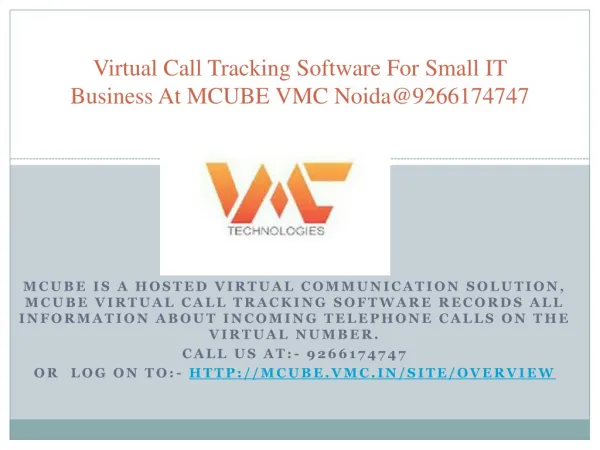Virtual Call Tracking Software For Small IT Business