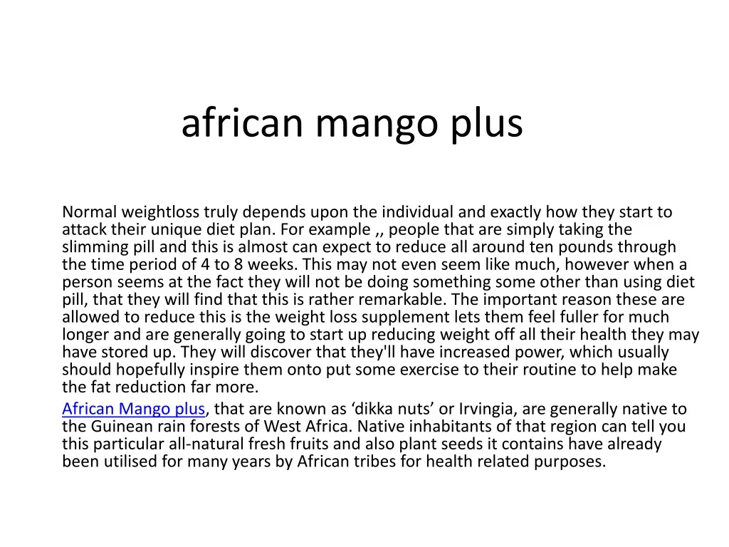 african mango plus