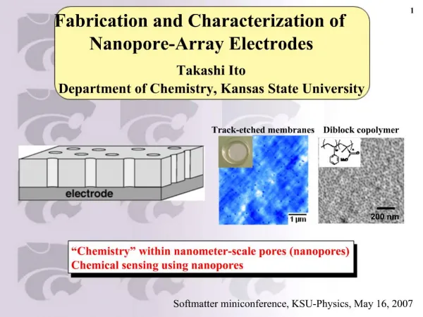 Fabrication and Characterization of Nanopore-Array Electrodes