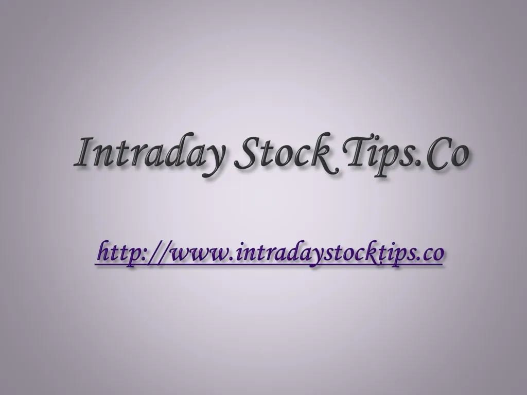 intraday stock tips co http www intradaystocktips co