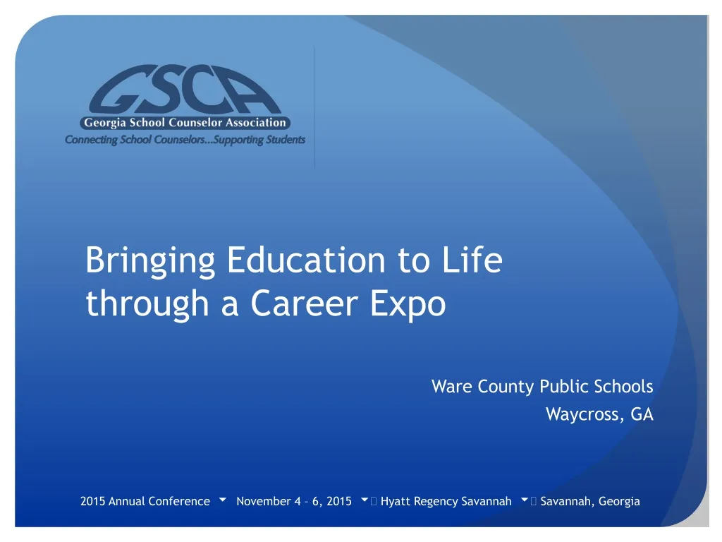 bringing education to life through a career expo