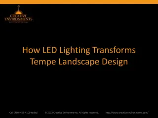 How LED Lighting Transforms Tempe Landscape Design - slide 1