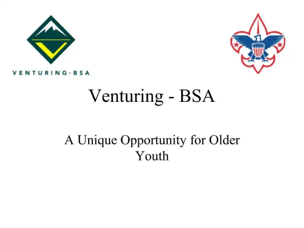 Venturing - BSA