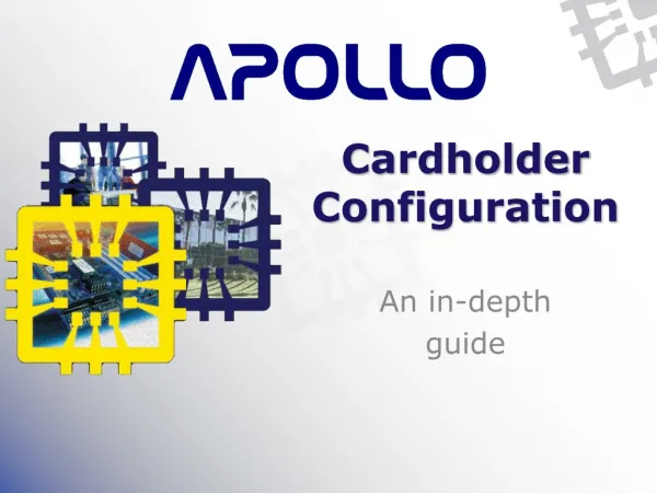 Cardholder Configuration