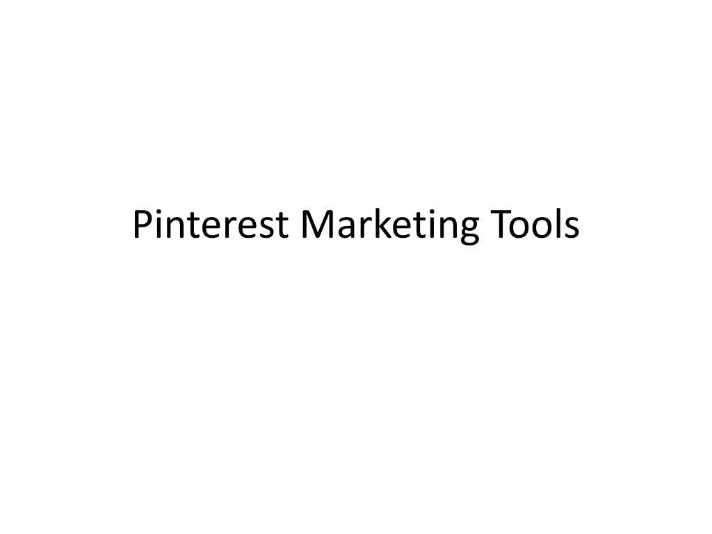 pinterest marketing tools