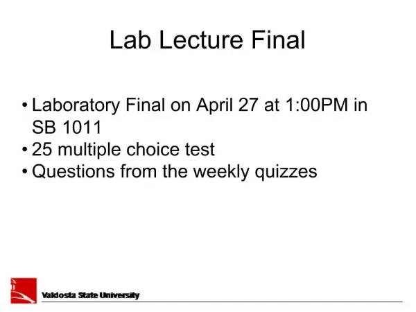 Lab Lecture Final