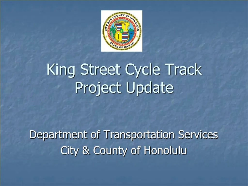 king street cycle track project update
