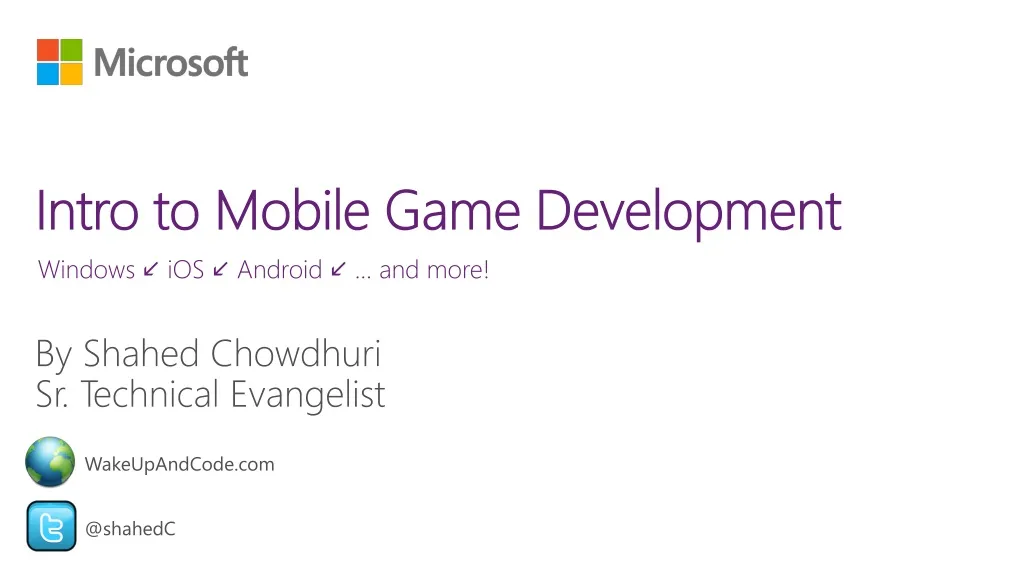 intro to mobile game development