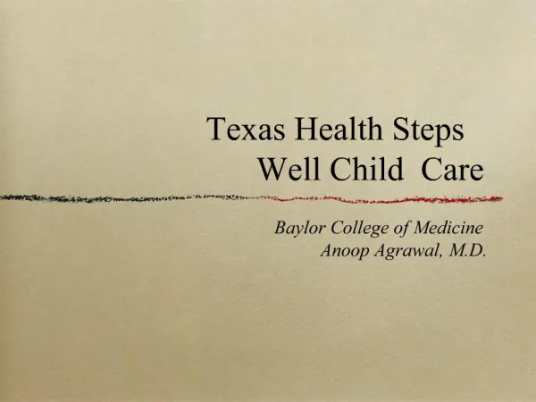 Texas Health Steps Well Child Care