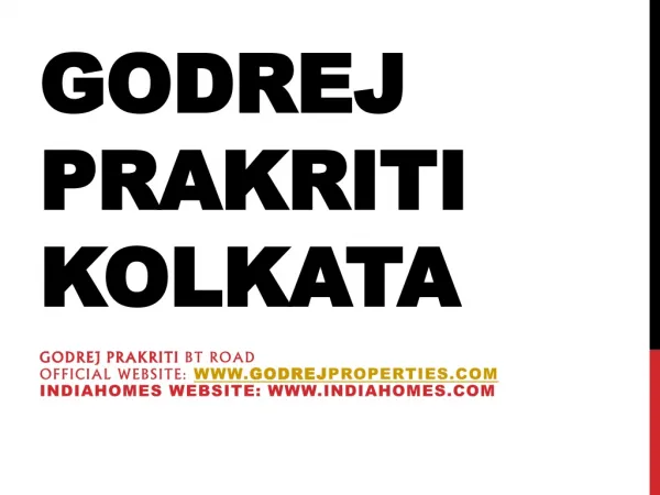 Godrej Prakriti, 2 BHK godrej Prakriti, Godrej Properties
