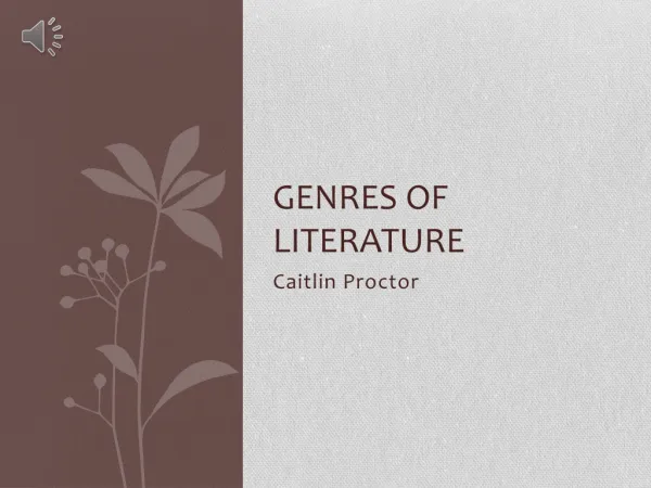 Genres of Literature